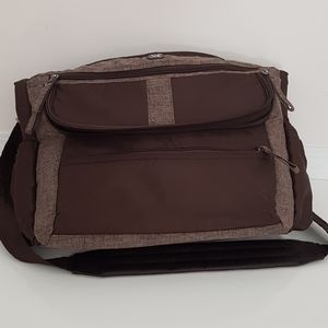 Lug Brown Hula Hoop Messenger Bag Carry-All